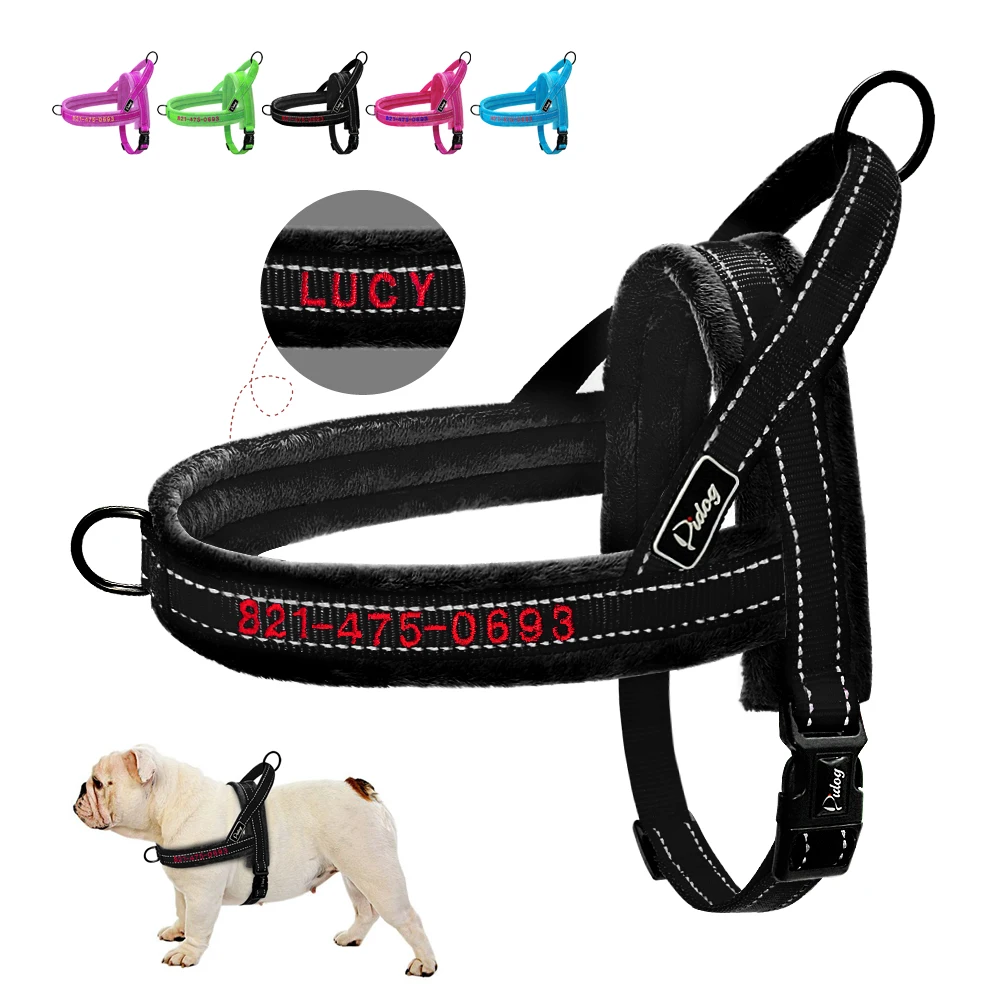 Custom Flannel Padded Dog Vest Harness Reflective No Pull Dog Strap Harness Quick Fit For Small Large Dogs French Bulldog
Custom Flannel Padded Dog Vest Harness Reflective No Pull Dog Strap Harness Quick Fit For Small Large Dogs French Bulldog