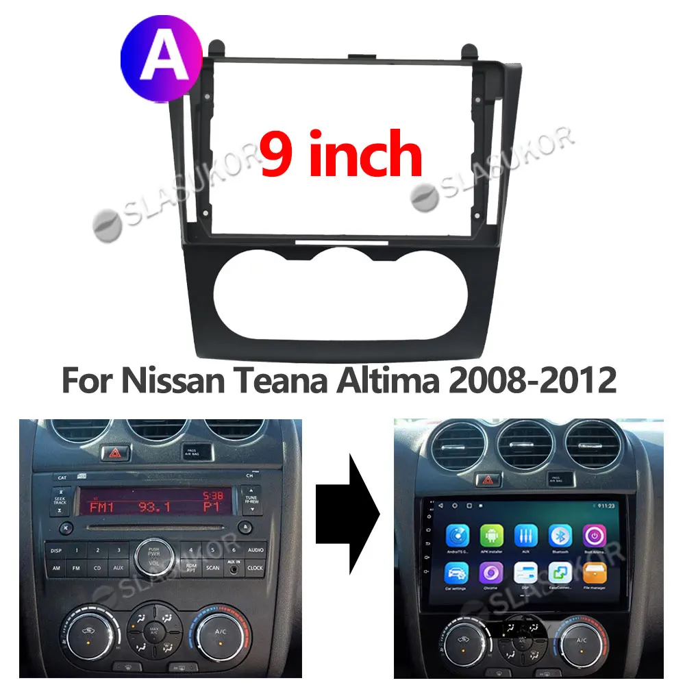 9-дюймовая панель управления для Nissan Teana Altima, 2008, 2009, 2010-2012, стереопанель, установка для приборной панели, рамка для DVD, 2din, двойная Din
9-дюймовая панель управления для Nissan Teana Altima, 2008, 2009, 2010-2012, стереопанель, установка для приборной панели, рамка для DVD, 2din, двойная Din