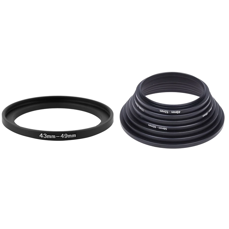 43Mm To 49Mm Metal Step Up Filter Ring Adapter With 49Mm 52Mm 55Mm 58Mm 62Mm 67Mm 72Mm 77Mm Metal Adapter Mount Set
43Mm To 49Mm Metal Step Up Filter Ring Adapter With 49Mm 52Mm 55Mm 58Mm 62Mm 67Mm 72Mm 77Mm Metal Adapter Mount Set