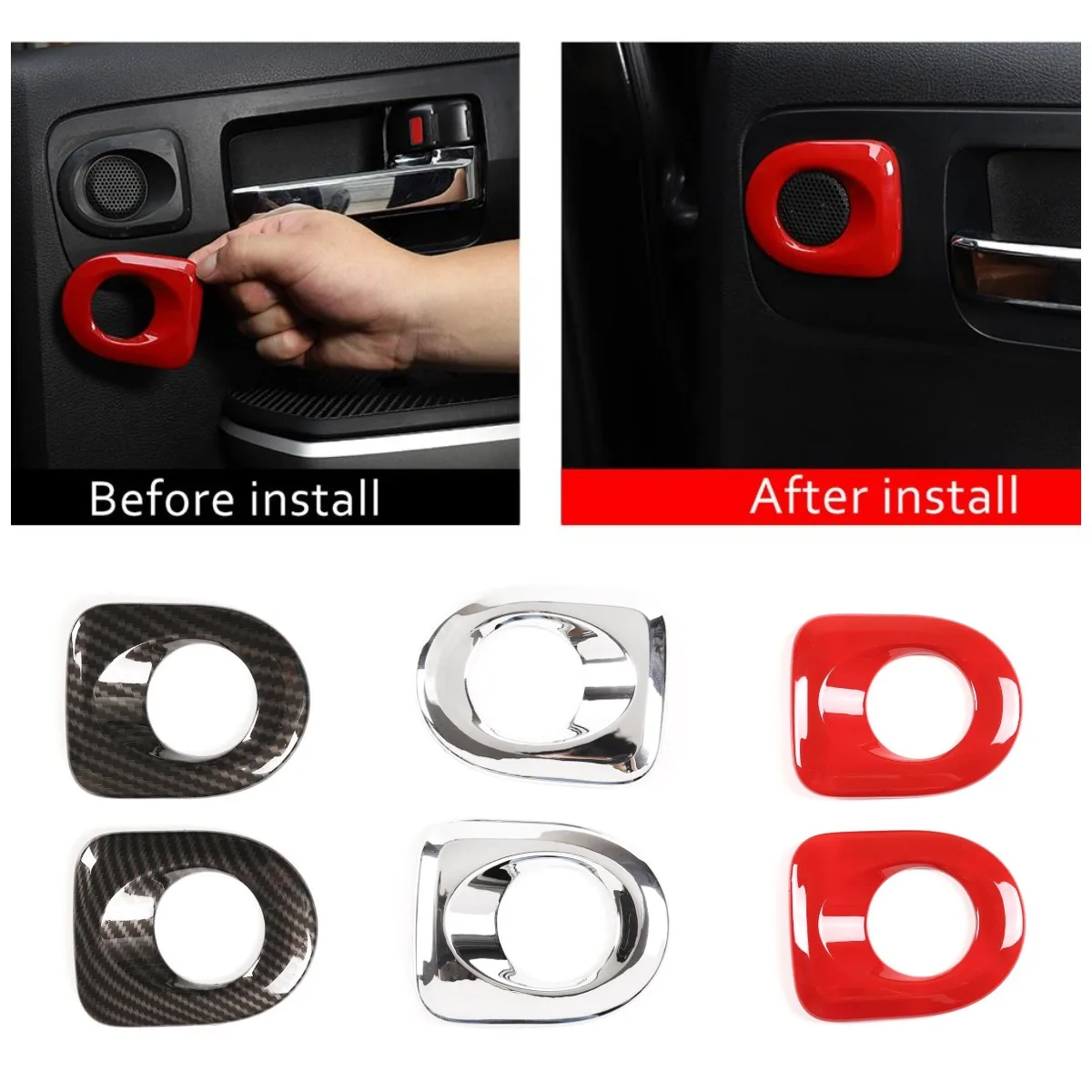 2 Piece ABS Interior Trim Rear Car Door Speaker Tweeter Cover Stereo Casing Decorative Accessories 07-21 Toyota Tundra / Sequoia
2 Piece ABS Interior Trim Rear Car Door Speaker Tweeter Cover Stereo Casing Decorative Accessories 07-21 Toyota Tundra / Sequoia