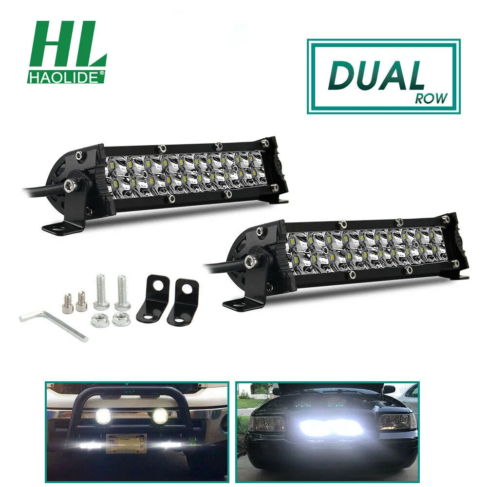 HAOLIDE 2PCS Dual Row 7Inch Led Light Bar SPOT Offroad Driving 4WD Truck ATV Car Light Excavator 12V 24V Work Lights
HAOLIDE 2PCS Dual Row 7Inch Led Light Bar SPOT Offroad Driving 4WD Truck ATV Car Light Excavator 12V 24V Work Lights