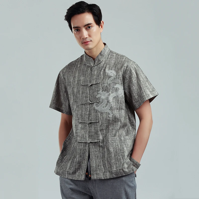 Men Chinese Style Qipao Coat Retro Tang Suit Tops Zan Tea Casual Blouse Kung Fu Tai Chi Jackets Cardigan Short Sleeve Shirts
Men Chinese Style Qipao Coat Retro Tang Suit Tops Zan Tea Casual Blouse Kung Fu Tai Chi Jackets Cardigan Short Sleeve Shirts
