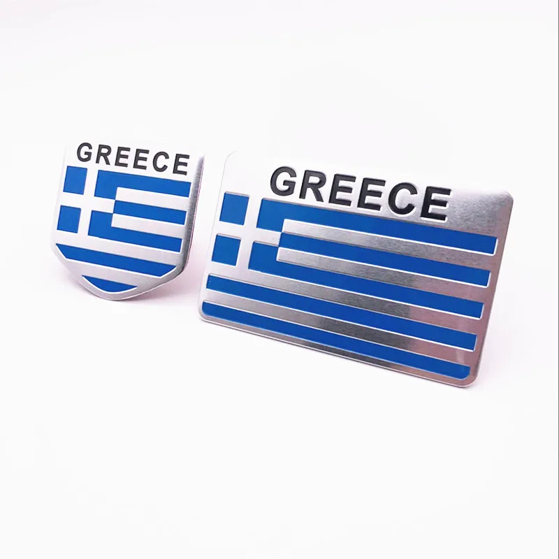 Greece National Flag Aluminum Alloy Car Stickers Automobile Motorcycle Exterior Accessories Auto Styling Scratch-covering
Greece National Flag Aluminum Alloy Car Stickers Automobile Motorcycle Exterior Accessories Auto Styling Scratch-covering