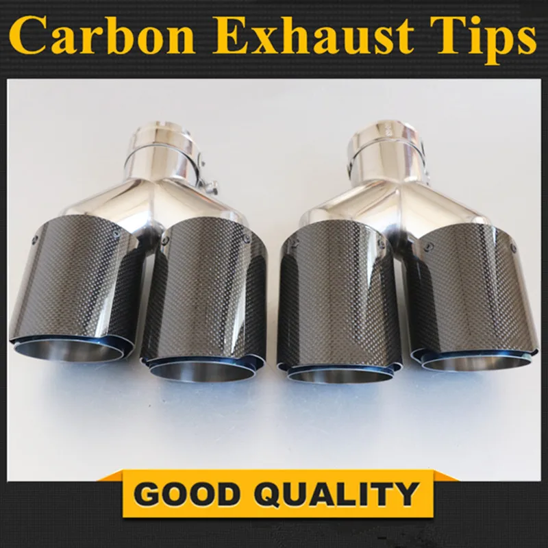 2 Pcs Car Carbon Fiber Matte Muffler Tip Y Shape Double Exit Exhaust Pipe Mufflers Nozzle Decoration Universal Stainless Blue
2 Pcs Car Carbon Fiber Matte Muffler Tip Y Shape Double Exit Exhaust Pipe Mufflers Nozzle Decoration Universal Stainless Blue