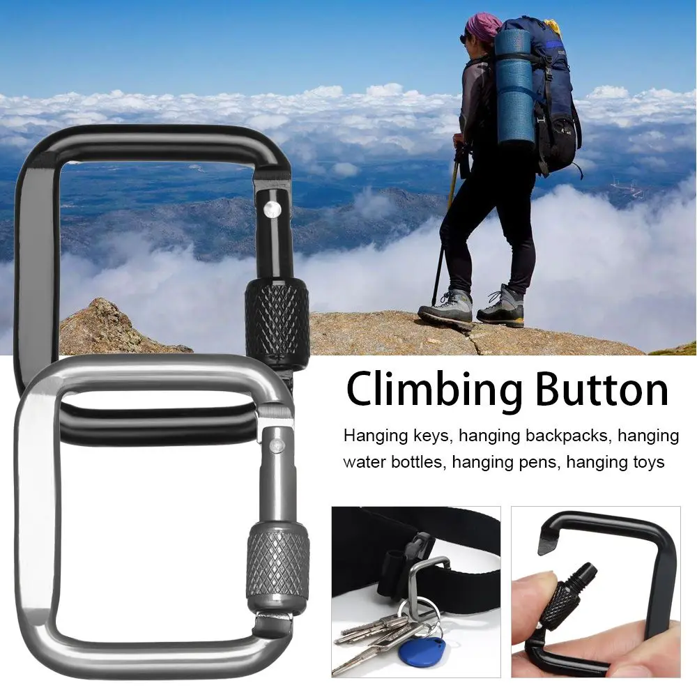 Square Carabiner Outdoor Camping Hiking Keychain Snap Clip Hook Kettle Buckle Carabiner Outdoor Sports Accessories
Square Carabiner Outdoor Camping Hiking Keychain Snap Clip Hook Kettle Buckle Carabiner Outdoor Sports Accessories