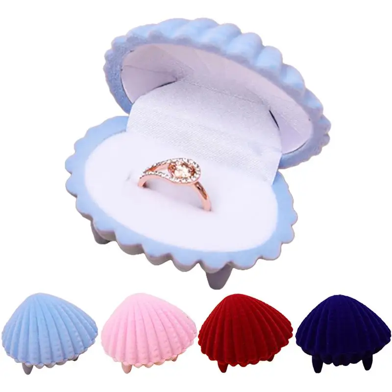 Creative Ring Box Romantic Elegant Sea Shell Shape Ring Case Earring Box Jewelry Storage Box Jewelry Display Dropshipping
Creative Ring Box Romantic Elegant Sea Shell Shape Ring Case Earring Box Jewelry Storage Box Jewelry Display Dropshipping