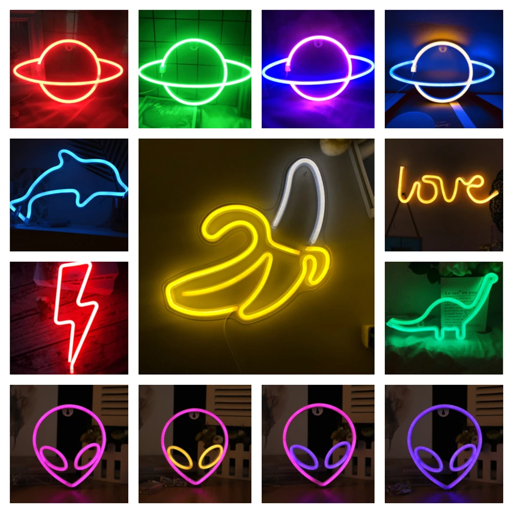 LED Neon Night Light Wall Art Sign Night Lamp Xmas Birthday Gift Wedding Party Wall Hanging Neon Lamp Home Decoration
LED Neon Night Light Wall Art Sign Night Lamp Xmas Birthday Gift Wedding Party Wall Hanging Neon Lamp Home Decoration