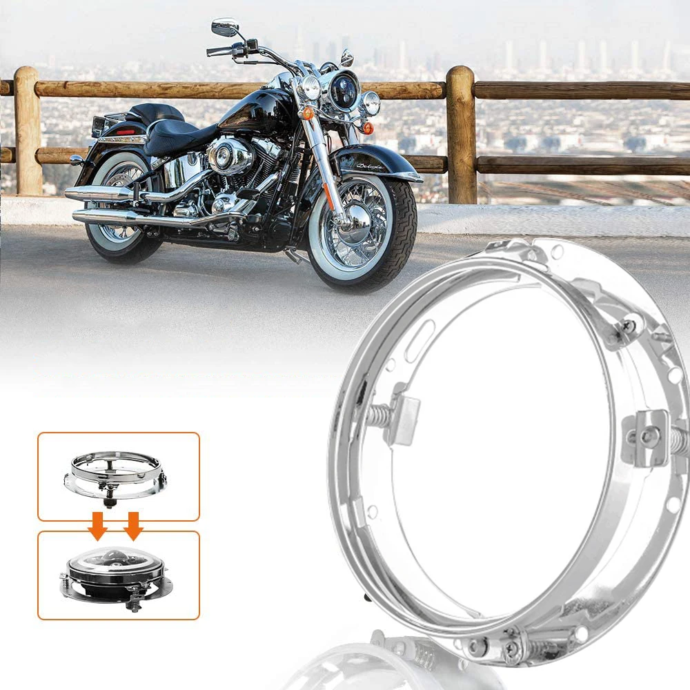 1PCS Black 7" Inch Motorcycle LED Headlight Adapter Mounting Ring Bracket Head Lamp Round Moto Light Holder
1PCS Black 7" Inch Motorcycle LED Headlight Adapter Mounting Ring Bracket Head Lamp Round Moto Light Holder