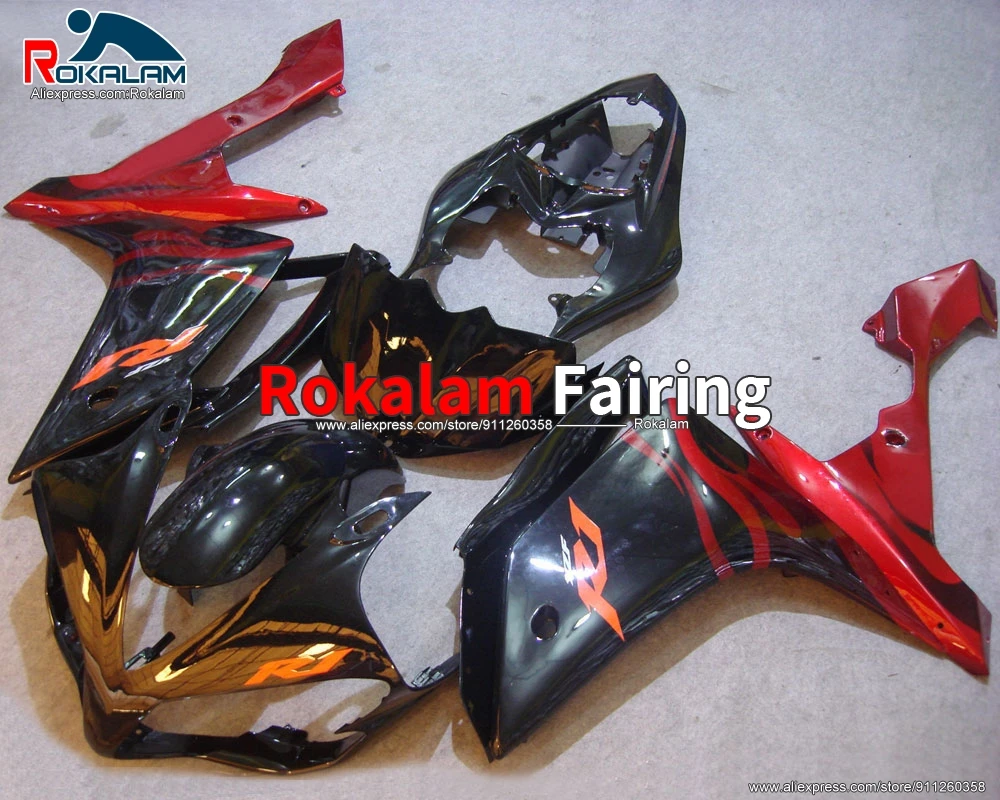 Комплект обтекателей для мотоциклов Yamaha R1 YZF1000 2007 2008 R1 07 08 красное пламя черное (литьё под давлением)
Комплект обтекателей для мотоциклов Yamaha R1 YZF1000 2007 2008 R1 07 08 красное пламя черное (литьё под давлением)