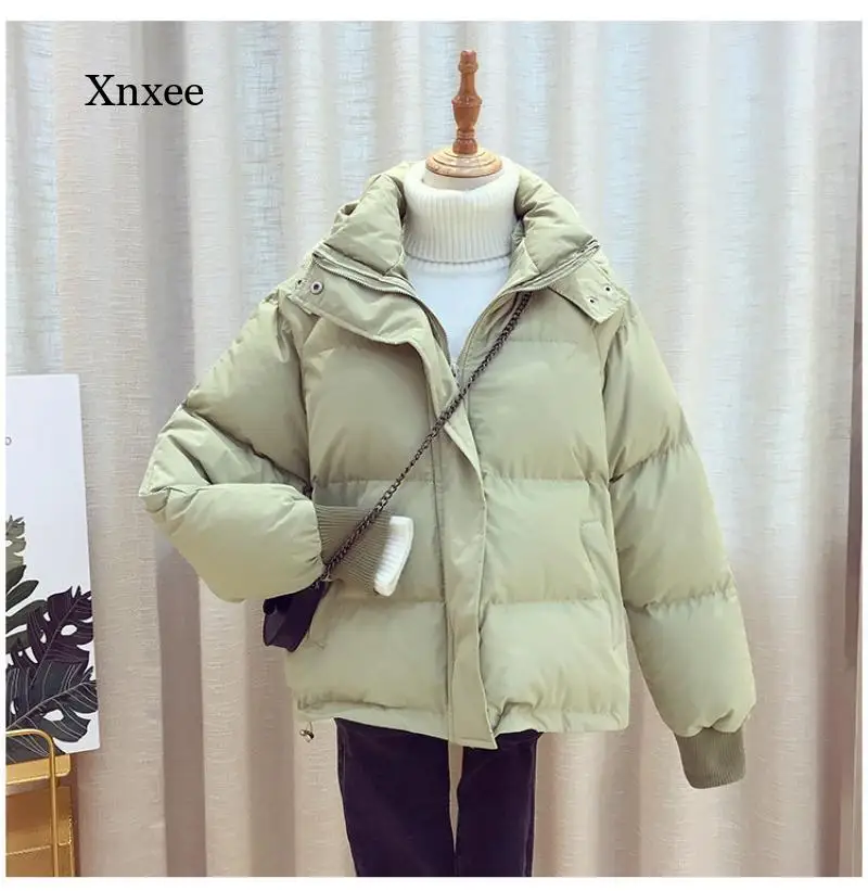 New Winter Jacket Women's Hooded Down Parka Coat Short Thickened Short Warm Solid Color Fashion Jacket
New Winter Jacket Women's Hooded Down Parka Coat Short Thickened Short Warm Solid Color Fashion Jacket