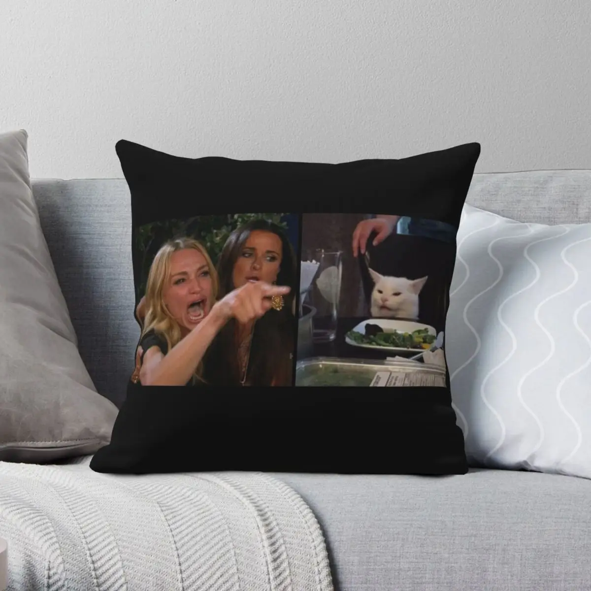 Woman Yelling At Cat Smudge the Cat Pillowcase Polyester Linen Velvet Creative Zip Decor Pillow Case Bed Cushion Cover
Woman Yelling At Cat Smudge the Cat Pillowcase Polyester Linen Velvet Creative Zip Decor Pillow Case Bed Cushion Cover