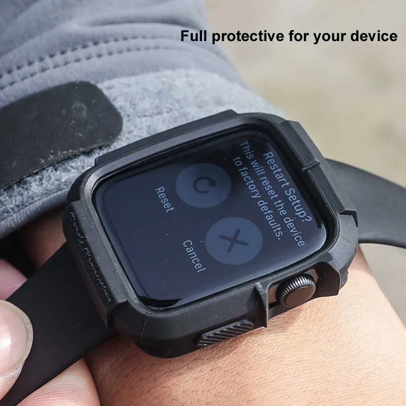 Резиновый прочный бампер Fatbear, защитный армированный чехол из ТПУ для Apple Watch 4 44 мм 40 мм с защитной пленкой
Резиновый прочный бампер Fatbear, защитный армированный чехол из ТПУ для Apple Watch 4 44 мм 40 мм с защитной пленкой