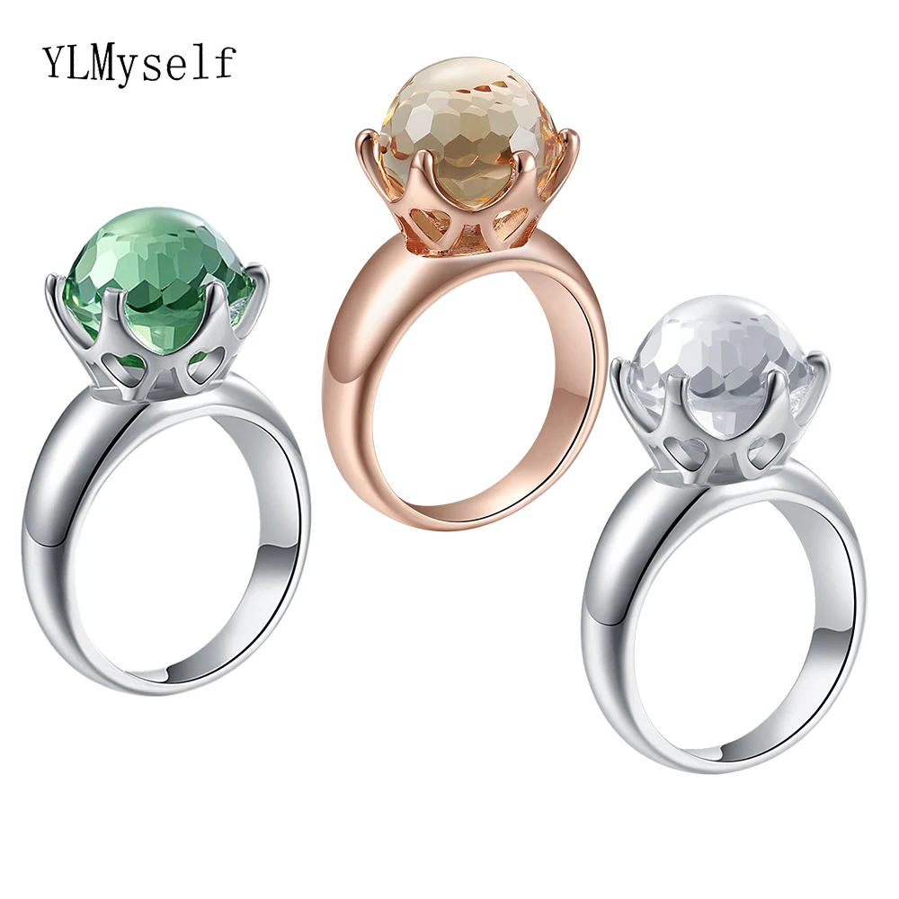 Round Multi Cut Ball Crystal Rings Jewelry Green/White/Rose Stone Factory Supplier Women's Trendy Jewellery
Round Multi Cut Ball Crystal Rings Jewelry Green/White/Rose Stone Factory Supplier Women's Trendy Jewellery