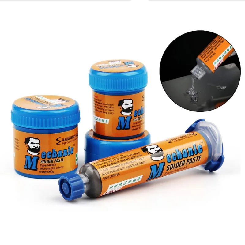 Original LEAD-FREE Solder Tin Paste 138Degree Low Temperature Melting Point Welding Flux Soldering Cream Repair BGA CPU Tools
Original LEAD-FREE Solder Tin Paste 138Degree Low Temperature Melting Point Welding Flux Soldering Cream Repair BGA CPU Tools