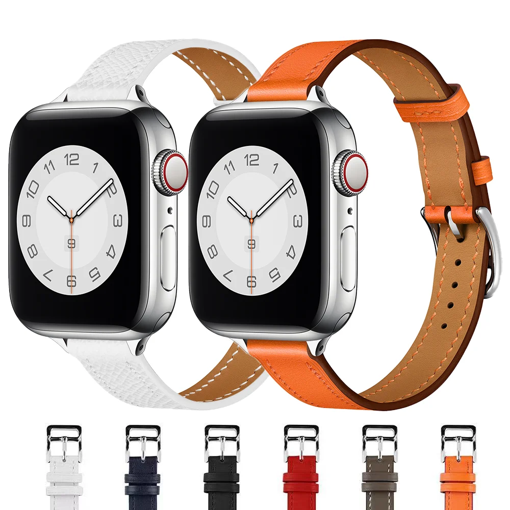 Ремешок кожаный для Apple Watch band 44 мм 40 мм 38 мм 42 мм, аксессуары для смарт-часов, браслет для iwatch series 6 SE 5 4 3
Ремешок кожаный для Apple Watch band 44 мм 40 мм 38 мм 42 мм, аксессуары для смарт-часов, браслет для iwatch series 6 SE 5 4 3