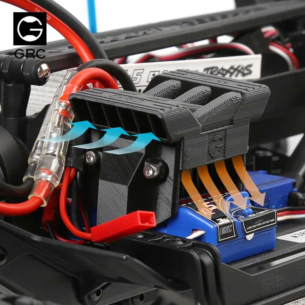 GRC ESC electrically adjustable radiator, cooling fan, and cooling cover are suitable for 1/10 RC remote control car TRX-4
GRC ESC electrically adjustable radiator, cooling fan, and cooling cover are suitable for 1/10 RC remote control car TRX-4