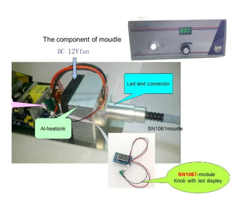 led endoscope lighting source module input full Voltage AC110-220v.High CRI90 LED controller konb and led display-SN1067H
led endoscope lighting source module input full Voltage AC110-220v.High CRI90 LED controller konb and led display-SN1067H