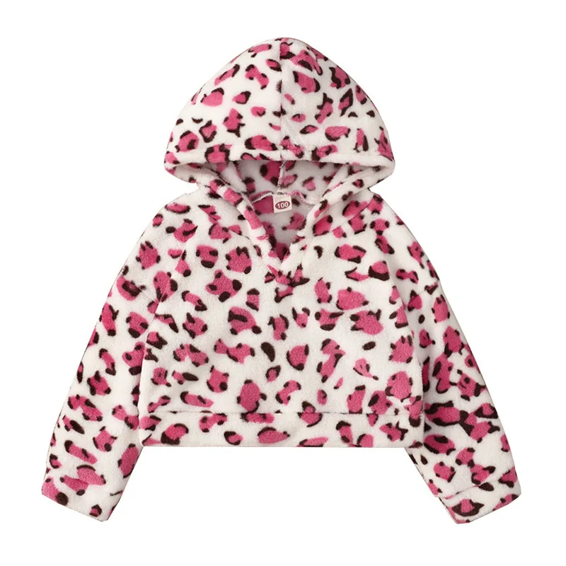 Warm Girls Hoodies Pink Leopard Sweatshirt Winter Children Clothing Thick Hooded Sweatshirts Kids Pullovers Toddler Wool Hoodie
Warm Girls Hoodies Pink Leopard Sweatshirt Winter Children Clothing Thick Hooded Sweatshirts Kids Pullovers Toddler Wool Hoodie
