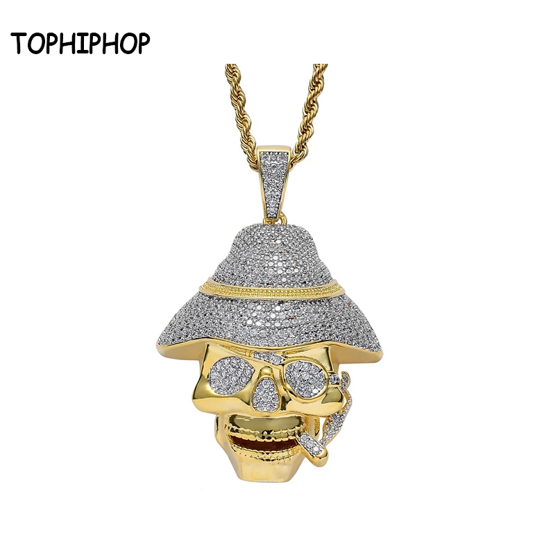 TOPHIPHOP Movie Character Skull Pendant Necklace Ice Cube Zirconia Men's Party Rock Necklace Hip Hop Jewelry
TOPHIPHOP Movie Character Skull Pendant Necklace Ice Cube Zirconia Men's Party Rock Necklace Hip Hop Jewelry