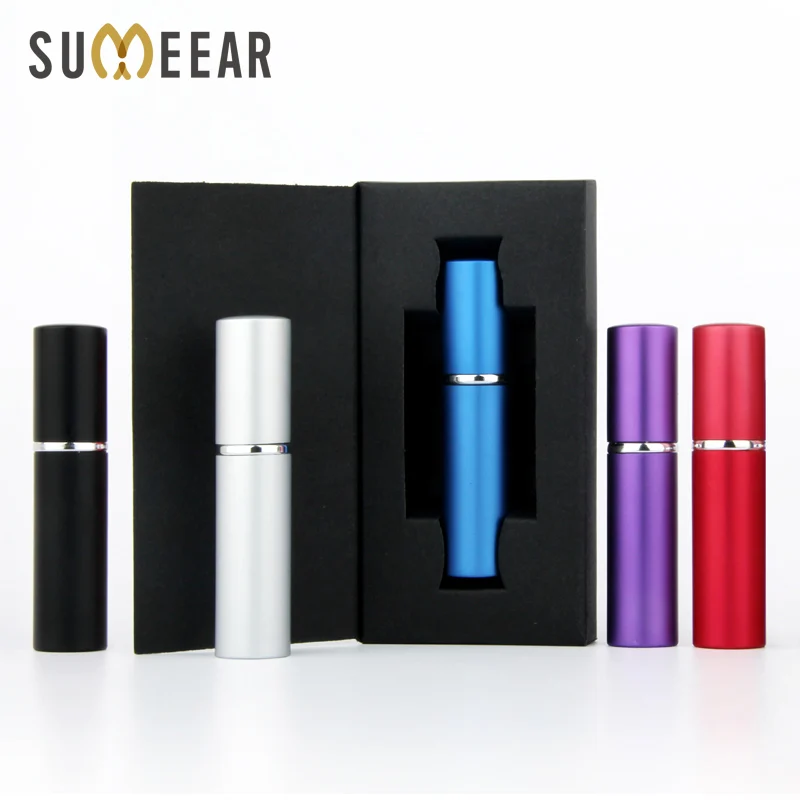 20 pcs/Lot 5ml empty perfume bottle Atomizer Aluminum Perfume With packing box Customizable for gift
20 pcs/Lot 5ml empty perfume bottle Atomizer Aluminum Perfume With packing box Customizable for gift