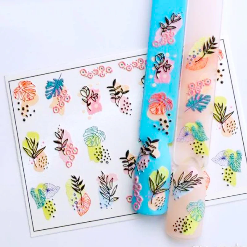 6D Acrylic Engraved Nail Sticker Leaves Geometric Lins Decals Empaistic Nail Water Slide Decoration Accessories DIY Design Z0502
6D Acrylic Engraved Nail Sticker Leaves Geometric Lins Decals Empaistic Nail Water Slide Decoration Accessories DIY Design Z0502