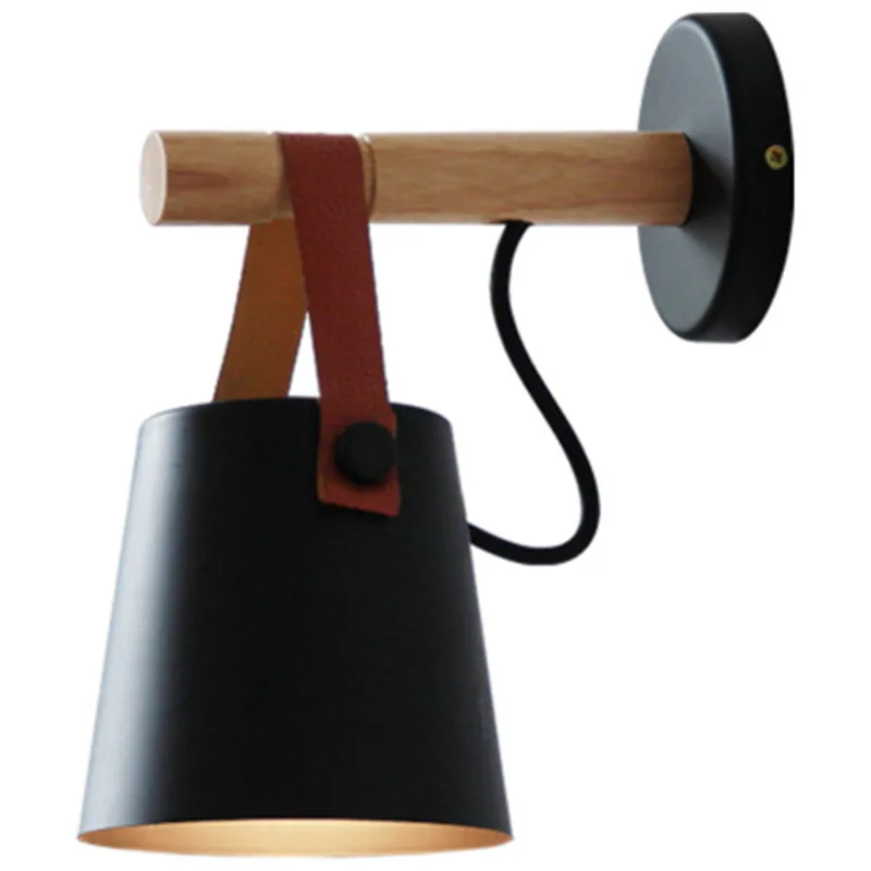 LED Wall Light Wood Wall Lamps Modern Nordic Style Wall Lamps Bed Bedside Light E27 85-265V White & Black Lampshade Home Decor
LED Wall Light Wood Wall Lamps Modern Nordic Style Wall Lamps Bed Bedside Light E27 85-265V White & Black Lampshade Home Decor