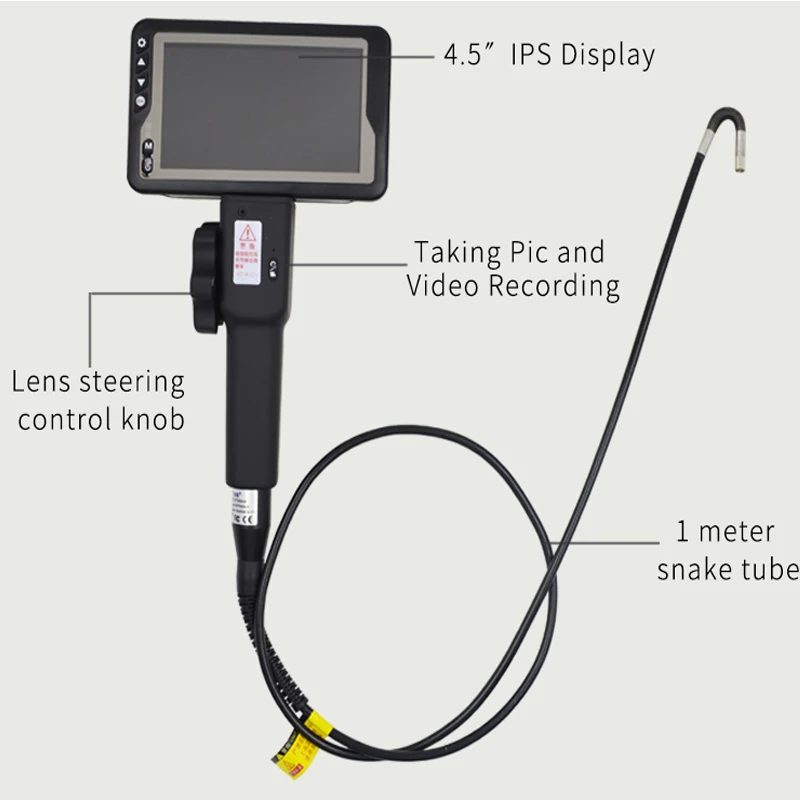 4.5inch WIFI 8.5mm 360 degree two way articulate 1080P handheld endoscope camera Rotating borescope
4.5inch WIFI 8.5mm 360 degree two way articulate 1080P handheld endoscope camera Rotating borescope