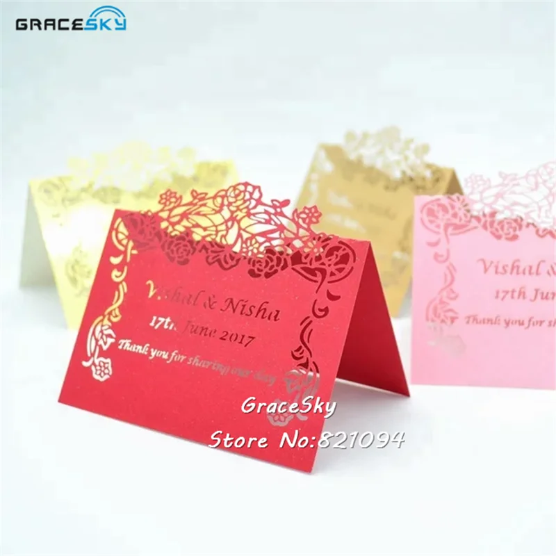 50pcs free Shipping laser Cut flowers Design Wedding Party Invitation Name Cards Place Card Seat Invitation Table holder Card
50pcs free Shipping laser Cut flowers Design Wedding Party Invitation Name Cards Place Card Seat Invitation Table holder Card