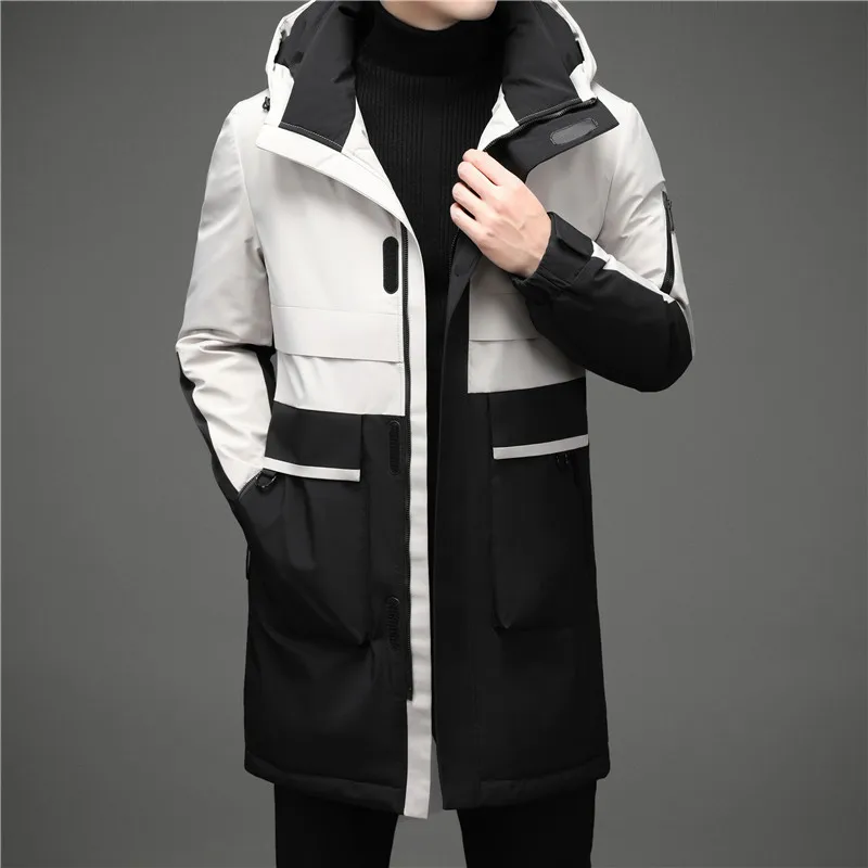 Hight Quality Grey Duck Down Jacket Men Thick Winter Warm Hooded Parka Fashion Patchwork Mens Down Jaket Casual Long Male Coat
Hight Quality Grey Duck Down Jacket Men Thick Winter Warm Hooded Parka Fashion Patchwork Mens Down Jaket Casual Long Male Coat
