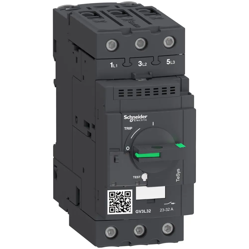 Electromagnetic Motor Protector AC 3P 32A 50/60hz GV3L32 Knob Type Operation Electromagnetic Tripping Current 448A
Electromagnetic Motor Protector AC 3P 32A 50/60hz GV3L32 Knob Type Operation Electromagnetic Tripping Current 448A