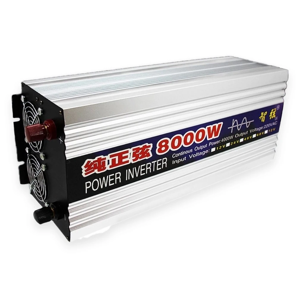 12V/24V/48V/60V/8000W to 110V or 220V-240V Pure Sine Wave Inverter Available Induction Cooker Refrigerator Air Conditioner
12V/24V/48V/60V/8000W to 110V or 220V-240V Pure Sine Wave Inverter Available Induction Cooker Refrigerator Air Conditioner