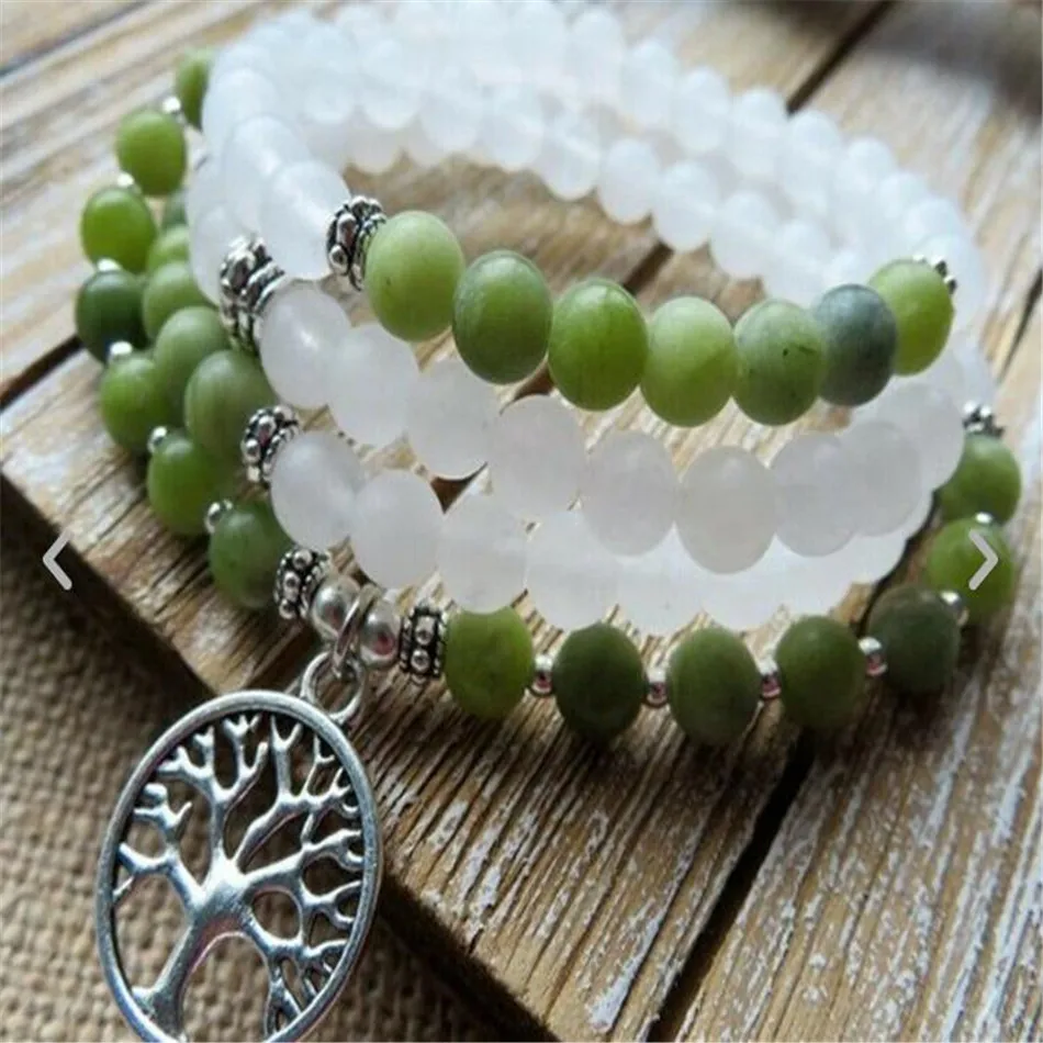 6MM White Crystal Bracelet 108 Beads Tree Of Life Pendant Meditation Unisex Handmade Lucky Prayer
6MM White Crystal Bracelet 108 Beads Tree Of Life Pendant Meditation Unisex Handmade Lucky Prayer