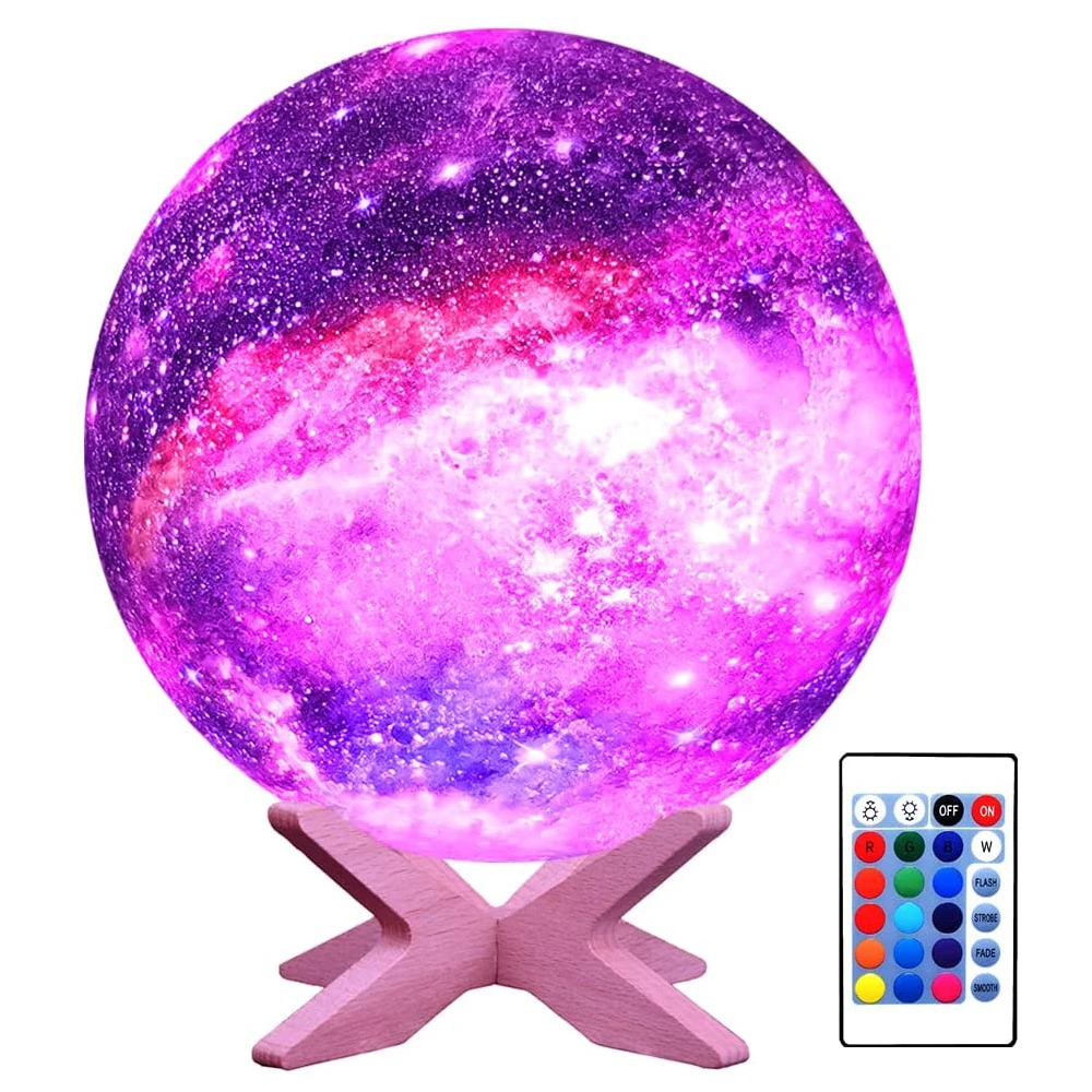 15CM 3D Moon Lamp 16 Colors LED Light Galaxy Lamp Rechargeable Touch & Remote Control Night Light Kids Birthday Christmas Gifts
15CM 3D Moon Lamp 16 Colors LED Light Galaxy Lamp Rechargeable Touch & Remote Control Night Light Kids Birthday Christmas Gifts