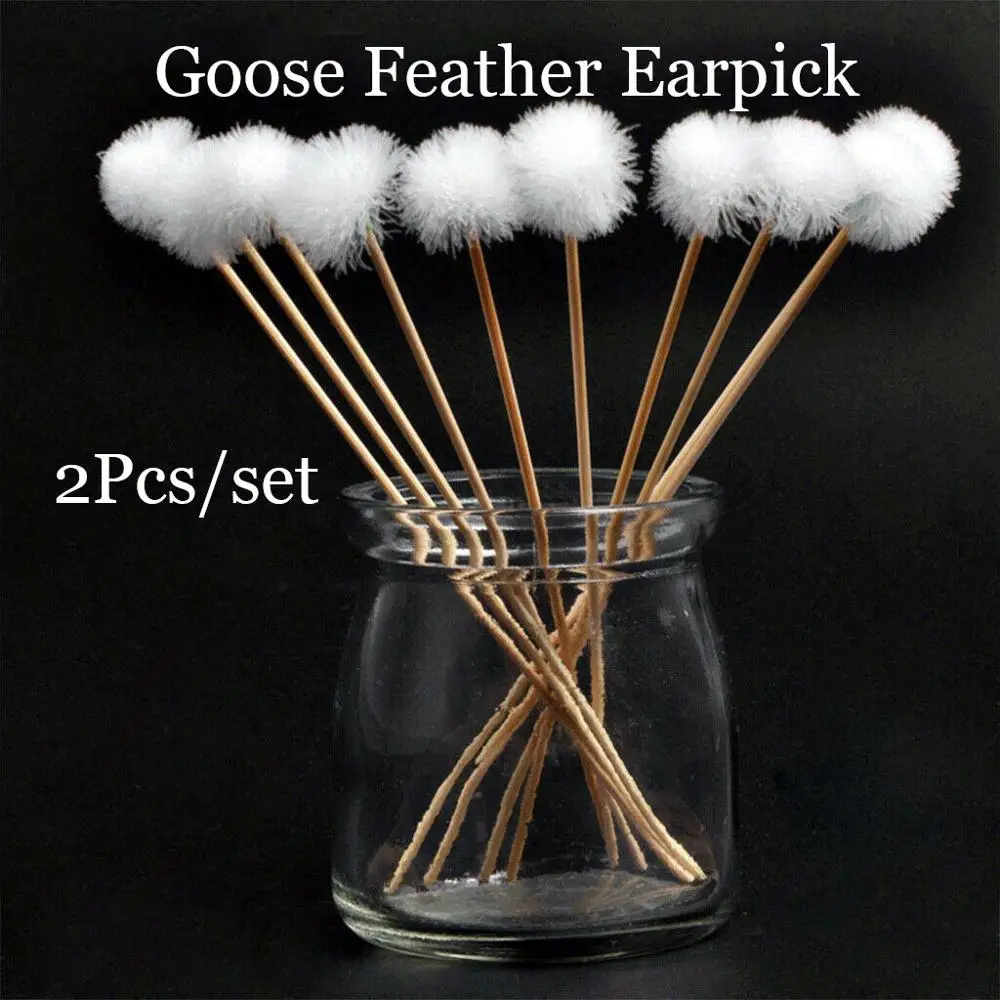 2PCS Goose Feather Earpick Wax Remover Curette Adult Bamboo Handle Ear Dig Tools Spoon Cleaner Stick Health Care
2PCS Goose Feather Earpick Wax Remover Curette Adult Bamboo Handle Ear Dig Tools Spoon Cleaner Stick Health Care