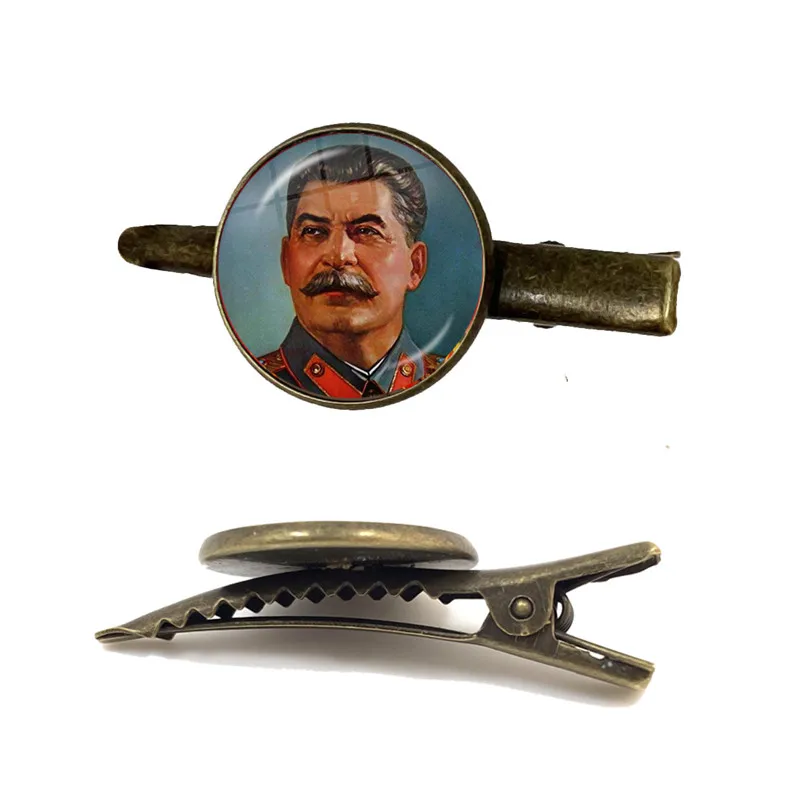 Soviet USSR Stalin Lenin Tie Clip Classic Red Star Hammer Sickle Communism Emblem CCCP Glass Cabochon Tie Clasp For Men Shirt
Soviet USSR Stalin Lenin Tie Clip Classic Red Star Hammer Sickle Communism Emblem CCCP Glass Cabochon Tie Clasp For Men Shirt