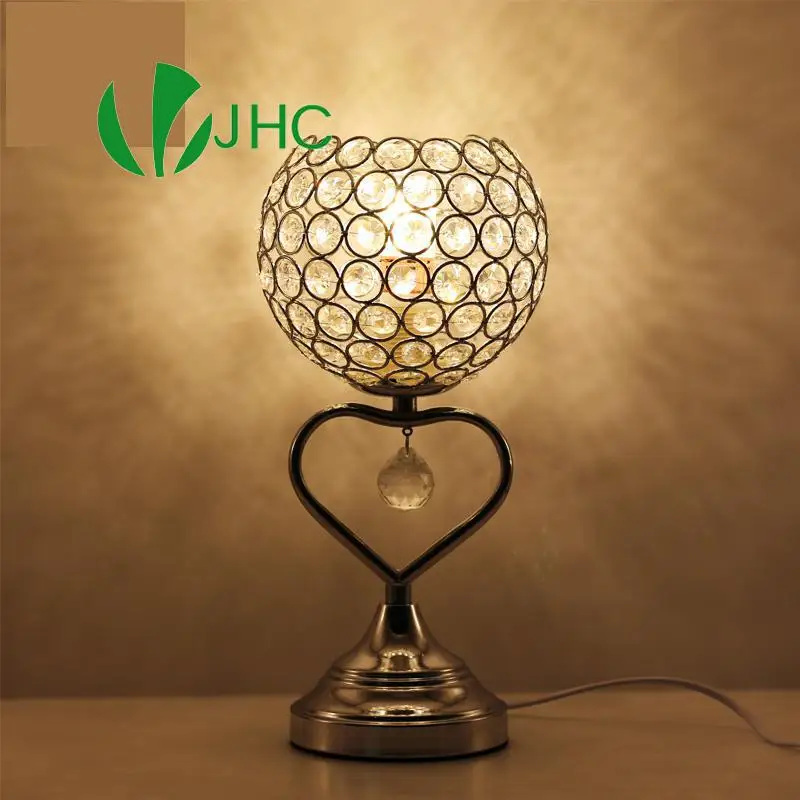 Modern Crystal Table Lamp Heart Shape Crystal Silver Desk Lamp With Button Switch For Home Beside Bedroom Decoration
Modern Crystal Table Lamp Heart Shape Crystal Silver Desk Lamp With Button Switch For Home Beside Bedroom Decoration