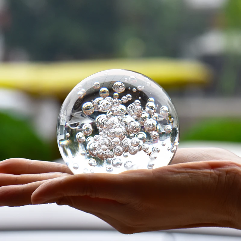 Transparency Crystal Bubble Ball Global Decoration Offier Paperweight Feng Shui Magic Glass Sphere Home Decor Accessories
Transparency Crystal Bubble Ball Global Decoration Offier Paperweight Feng Shui Magic Glass Sphere Home Decor Accessories
