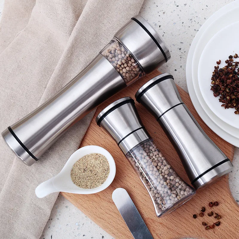 2PCS Stainless Steel Salt and Pepper Mill Manual Food Herb Grinders Spice Jar Containers Kitchen Gadgets Accessories for Cooking
2PCS Stainless Steel Salt and Pepper Mill Manual Food Herb Grinders Spice Jar Containers Kitchen Gadgets Accessories for Cooking