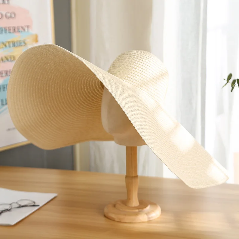 Retro Women's Summer Hat Big Wide Brim Solid Color Dome Foldable Sun Protection Cap for Girl Female Beach Hat Sun Hats Straw Hat
Retro Women's Summer Hat Big Wide Brim Solid Color Dome Foldable Sun Protection Cap for Girl Female Beach Hat Sun Hats Straw Hat