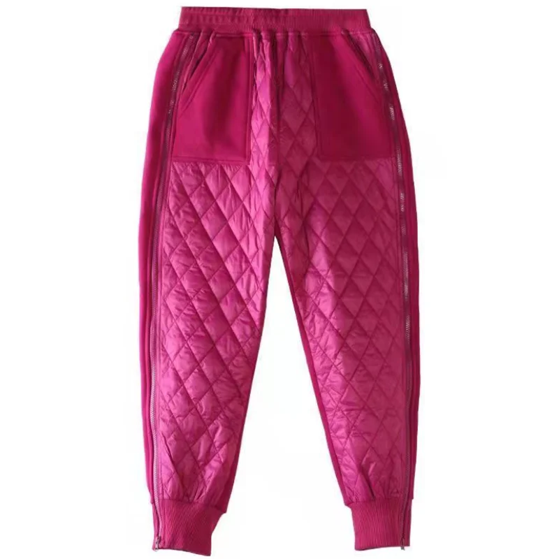 trousers women's fashion stitching casual pants loose high waist thickening warm cotton pants
trousers women's fashion stitching casual pants loose high waist thickening warm cotton pants