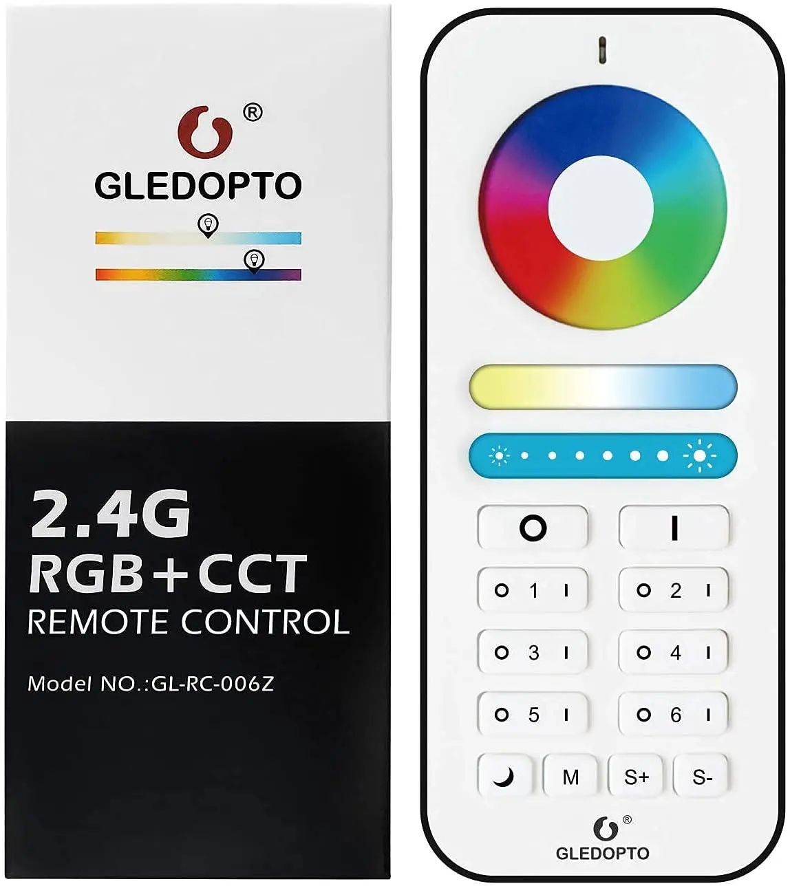 GLEDOPTO RGBCCT 2,4G Радиочастотный пульт дистанционного управления, регулировка цвета/температуры/яркости, 6 зон управления, 9 режимов управления освесветильник
GLEDOPTO RGBCCT 2,4G Радиочастотный пульт дистанционного управления, регулировка цвета/температуры/яркости, 6 зон управления, 9 режимов управления освесветильник