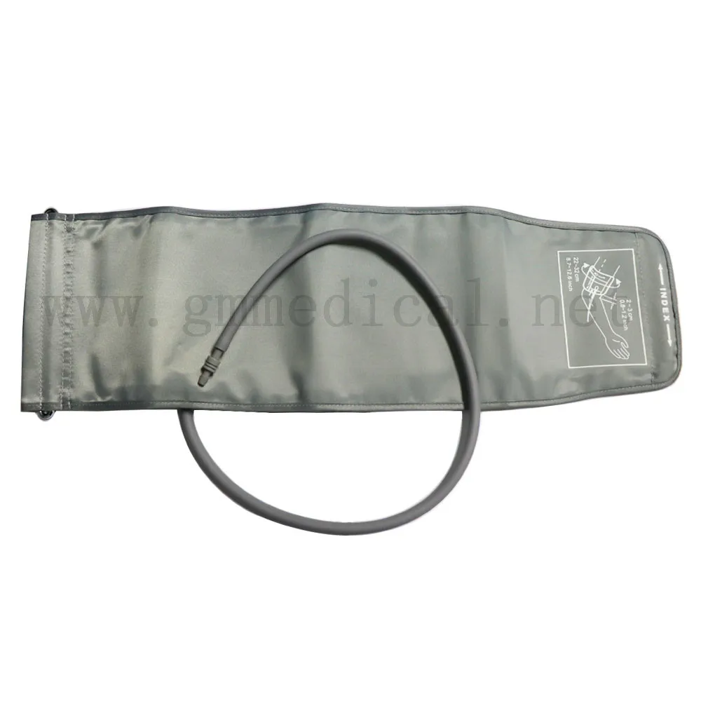 Patient Monitor Nibp Cuff with D Ring 22-32CM Single-tube Sphygmomanometer Arm Cuff Nylon material.with 5mm connectors.
Patient Monitor Nibp Cuff with D Ring 22-32CM Single-tube Sphygmomanometer Arm Cuff Nylon material.with 5mm connectors.
