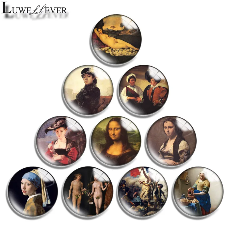 12mm 14mm 16mm 20mm 25mm 30mm 635 Famous Oil Painting Mix Round Glass Cabochon Jewelry Finding 18mm Snap Button Charm Bracelet
12mm 14mm 16mm 20mm 25mm 30mm 635 Famous Oil Painting Mix Round Glass Cabochon Jewelry Finding 18mm Snap Button Charm Bracelet
