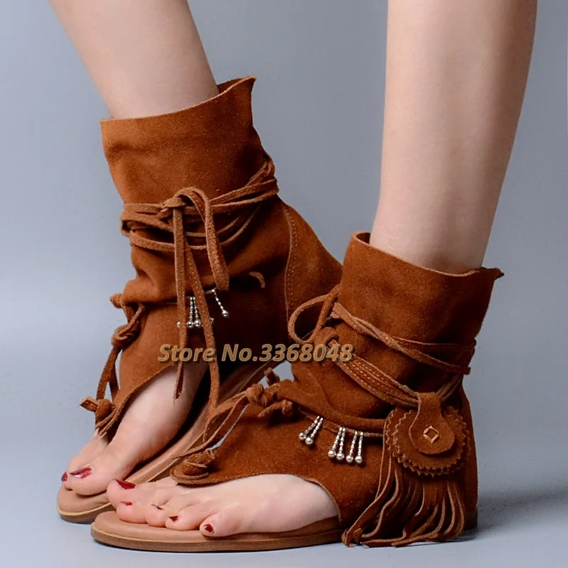 Spring Autumn Summer Comfortable Shoes Flat With Tassel High Vamp Rome Style Sandals Round Toe Flip Ankle Booties Lace Up Shoes
Spring Autumn Summer Comfortable Shoes Flat With Tassel High Vamp Rome Style Sandals Round Toe Flip Ankle Booties Lace Up Shoes
