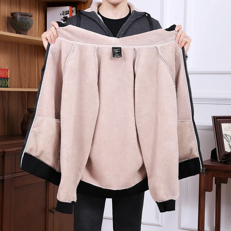Large Size L-8XL 130KG Cashmere Leisure Sports Suit Men'S Autumn And Winter Loose Plush Thickened Hooded Warm Two-Piece Set
Large Size L-8XL 130KG Cashmere Leisure Sports Suit Men'S Autumn And Winter Loose Plush Thickened Hooded Warm Two-Piece Set