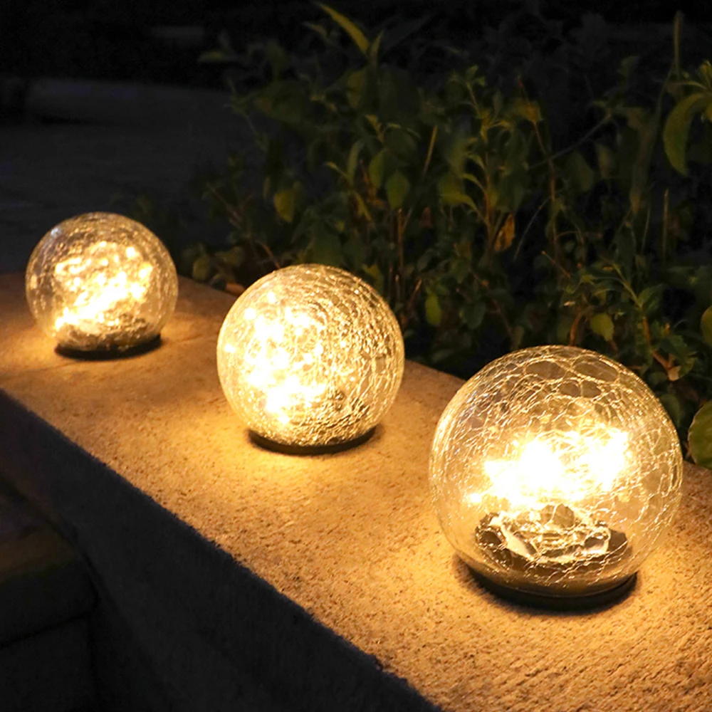 Cracked Glass Ball Led Solar Light For Garden Deco Outdoor Solar Courtyard Light Buried Light automatical Sensor Street Lights
Cracked Glass Ball Led Solar Light For Garden Deco Outdoor Solar Courtyard Light Buried Light automatical Sensor Street Lights