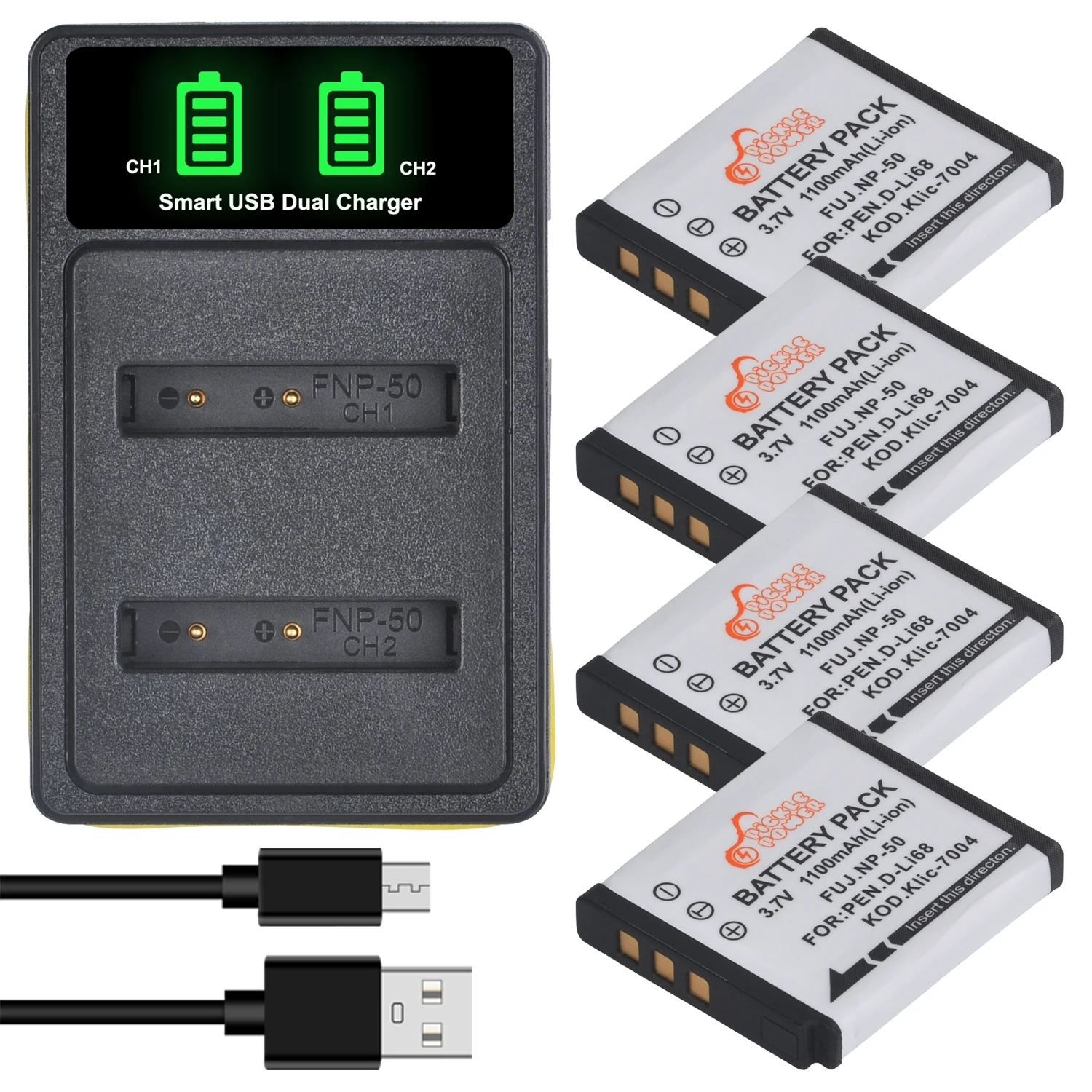 NP-50 NP50 KLIC-7004 D-Li68 Battery for Fujifilm X10 X20 F50 F75 F665 F775 F900 EXR F505 F305 F85 F200 F100 F50FD
NP-50 NP50 KLIC-7004 D-Li68 Battery for Fujifilm X10 X20 F50 F75 F665 F775 F900 EXR F505 F305 F85 F200 F100 F50FD