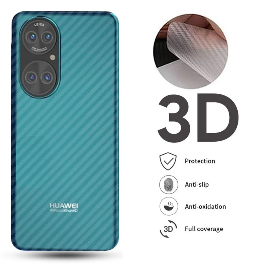 5Pcs/lot Clear 3D Carbon Fiber Soft Matte Back Screen Protector For Huawei Mate 40 20 P20 P30 P40 P50 Pro Honor 50 20 Pro Film
5Pcs/lot Clear 3D Carbon Fiber Soft Matte Back Screen Protector For Huawei Mate 40 20 P20 P30 P40 P50 Pro Honor 50 20 Pro Film