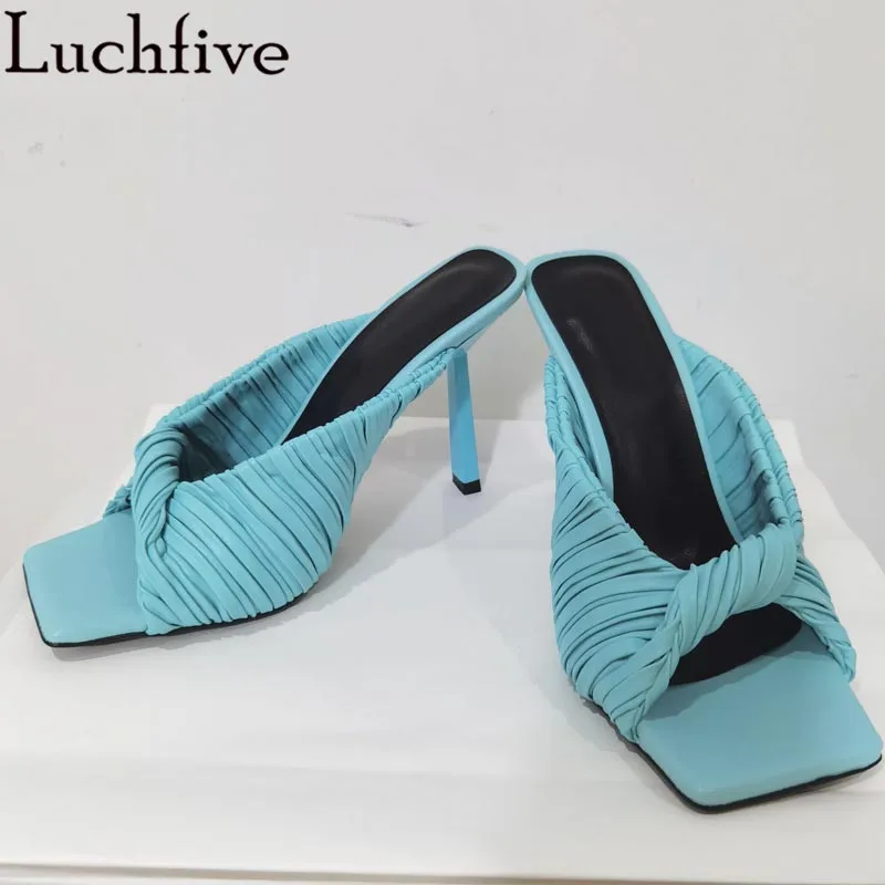 New Super High Heel Slippers Woman Square toe Designer Fashion Ladies Sandals Summer Outdoors Runway party Shoes Mujer
New Super High Heel Slippers Woman Square toe Designer Fashion Ladies Sandals Summer Outdoors Runway party Shoes Mujer