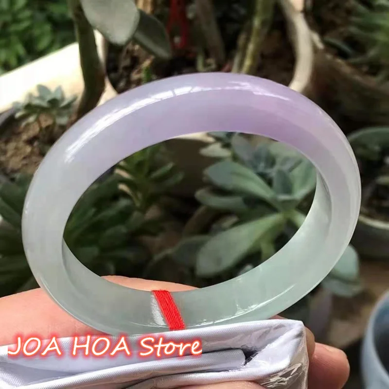 Natural Jadeite Bracelet Elegant Purple Floating Green Bangle Handcarved Handring Jade Gift Jewelry
Natural Jadeite Bracelet Elegant Purple Floating Green Bangle Handcarved Handring Jade Gift Jewelry